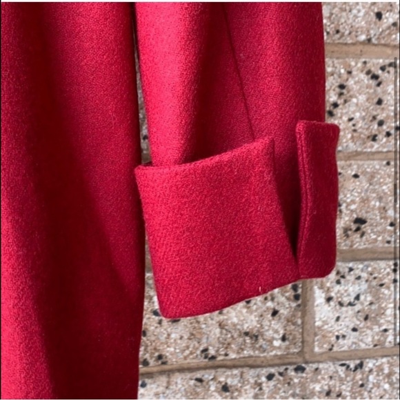 Terry Lewis Vintage Red Wool Coat Women's | S - Picture 4 of 7